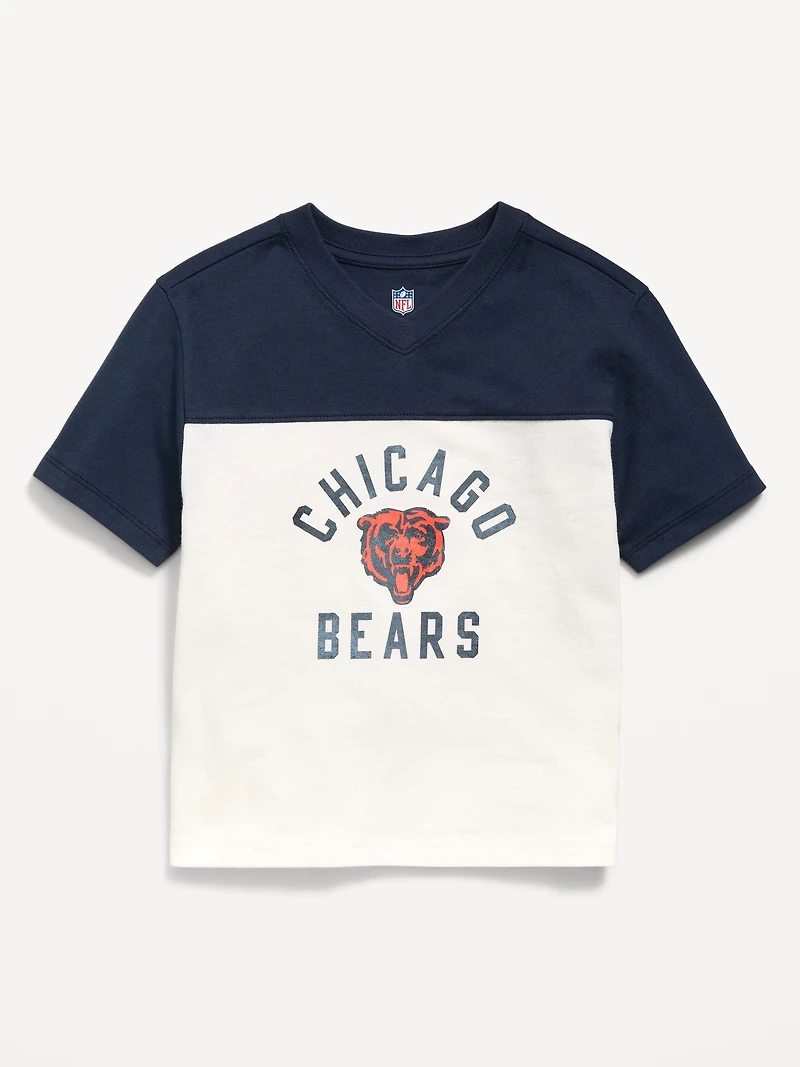 Chicago Bears Oversized Graphic Football T-Shirt for Toddler Boys