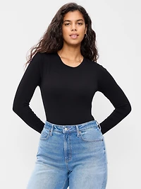 Long-Sleeve Crew-Neck Bodysuit