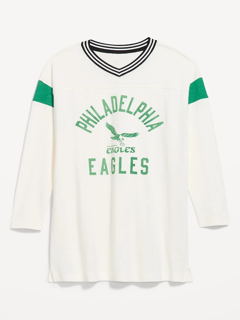 Philadelphia Eagles Oversized Mini Football Dress for Women