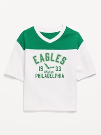 Philadelphia Eagles Oversized Graphic Football T-Shirt for Girls