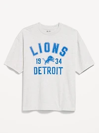 Detroit Lions Oversized Graphic T-Shirt for Men