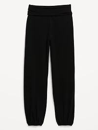 Fold-Over Waist Fitted Joggers