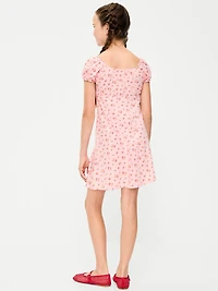 Printed Fit and Flare Dress for Girls