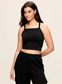 Seamless Square-Neck Longline Bra