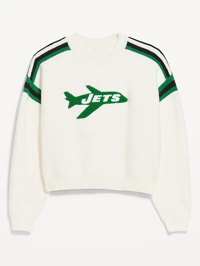 New York Jets Cropped Sweater for Women
