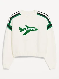 New York Jets Cropped Sweater for Women