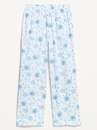 High-Waisted Poplin Pajama Pant