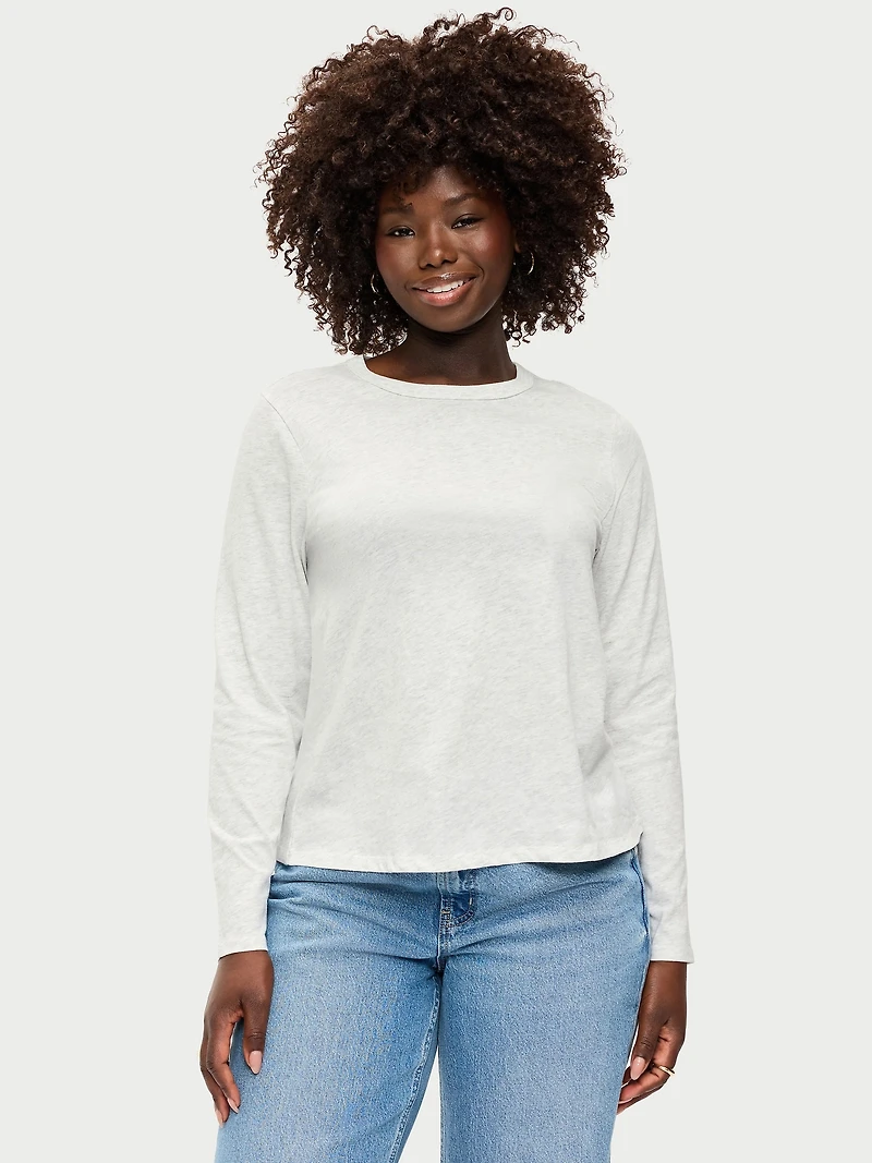 EveryWear Long-Sleeve Crew-Neck T-Shirt