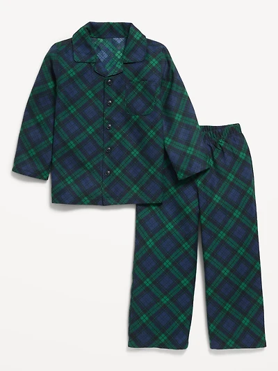 Unisex Flannel Pajama Set for Toddler