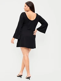 Low-Back Flare Mini Dress
