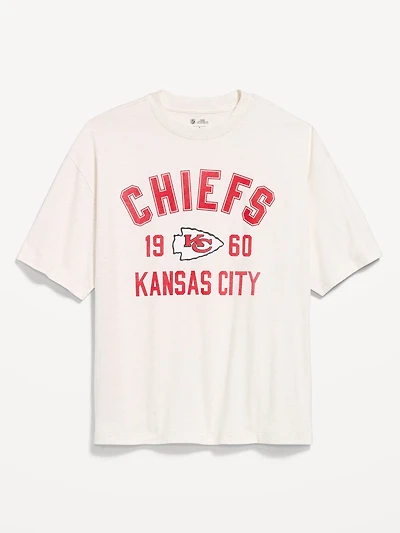Kansas City Chiefs Oversized Graphic T-Shirt for Men