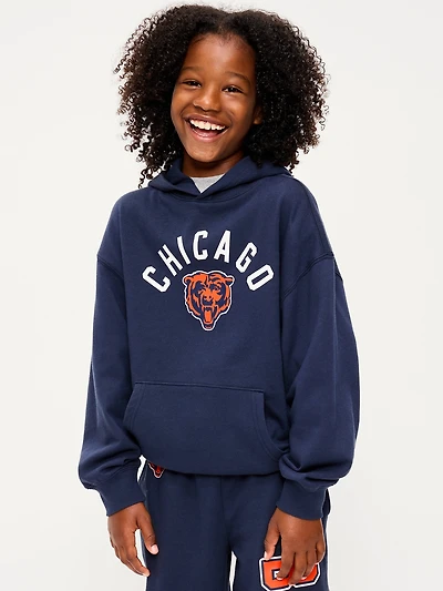 Chicago Bears Oversized Pullover Hoodie for Boys