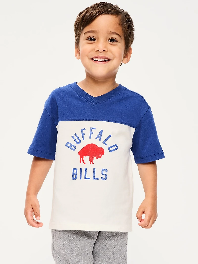 Buffalo Bills Oversized Graphic Football T-Shirt for Toddler Boys