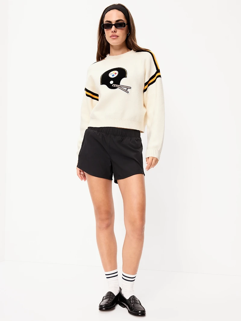 Pittsburgh Steelers Cropped Sweater for Women