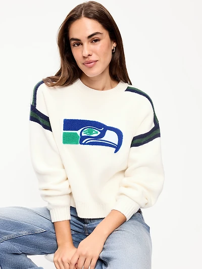 Seattle Seahawks Cropped Sweater for Women