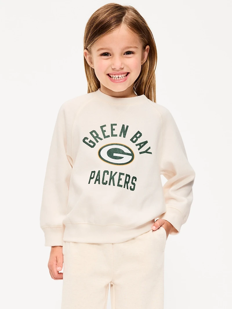 Green Bay Packers Crew-Neck Sweatshirt for Toddler Girls