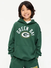 Green Bay Packers Oversized Pullover Hoodie for Boys