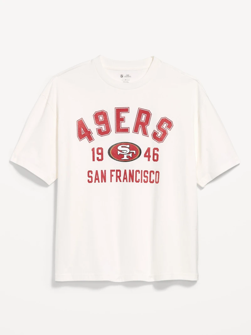 San Francisco 49ers Oversized Graphic T-Shirt for Men