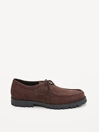 Faux-Suede Derby Boots for Men