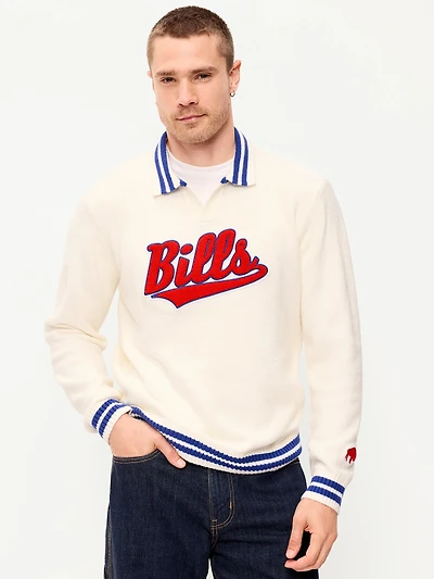 Buffalo Bills Collared Sweater for Men