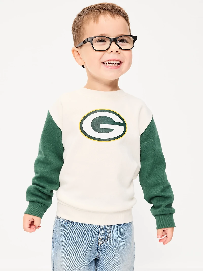 Green Bay Packers Oversized Crew-Neck Sweatshirt for Toddler Boys