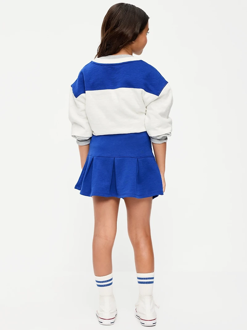Seattle Seahawks French Terry Pleated Skort for Girls