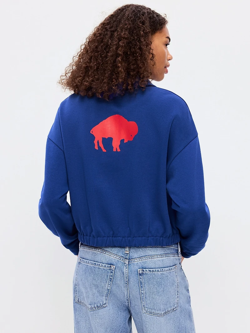 Buffalo Bills Oversized Fleece Bomber Jacket for Women