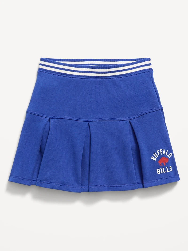 Buffalo Bills French Terry Pleated Skort for Toddler Girls