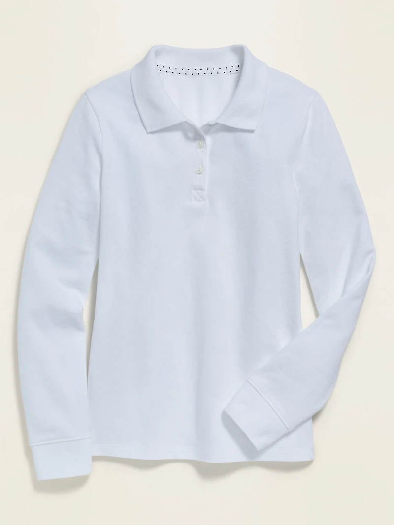 Uniform Pique Polo Shirt for Girls