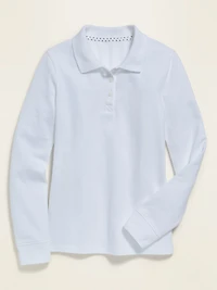Uniform Pique Polo Shirt for Girls