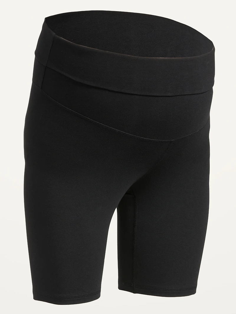 Short de vélo maternité PowerChill à taille rabattable, entrejambe 20 cm