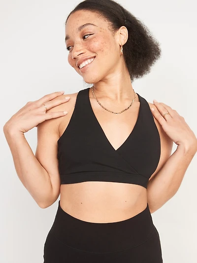 Soutien-gorge de sport de Maternité et d’allaitement à devant croisé PowerChill à maintien léger