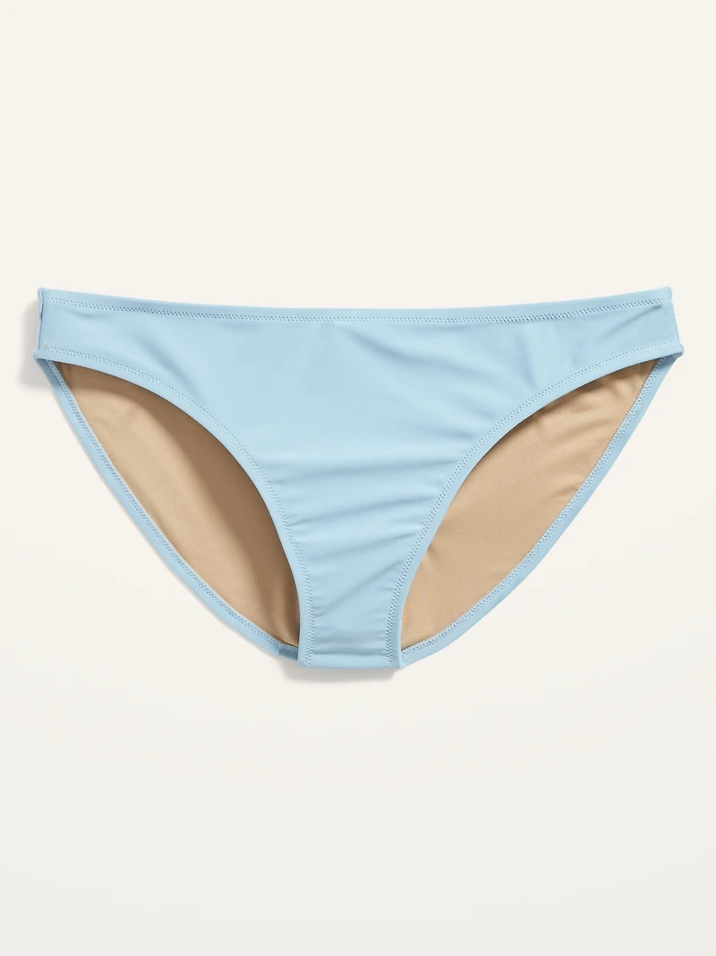 Mid-Rise Bikini Swim Bottoms
