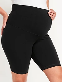 Short de vélo maternité PowerChill à taille rabattable, entrejambe 20 cm