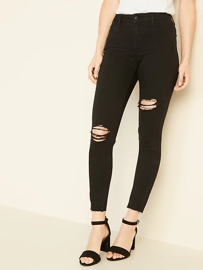 Mid-Rise Rockstar Super-Skinny Jeans