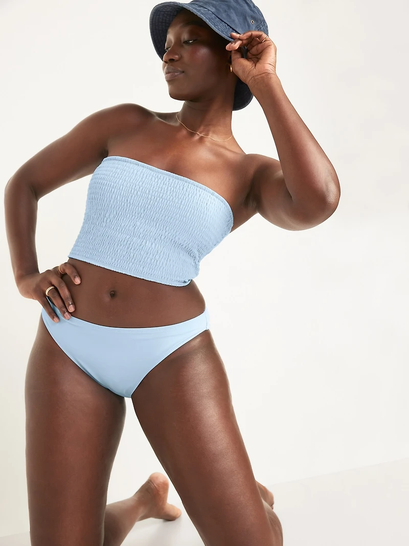Mid-Rise Bikini Swim Bottoms
