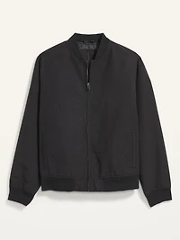 Water-Resistant Zip Bomber Jacket