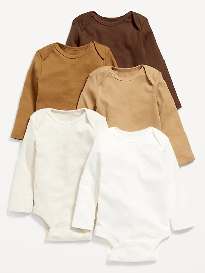 Unisex Bodysuit 5-Pack for Baby