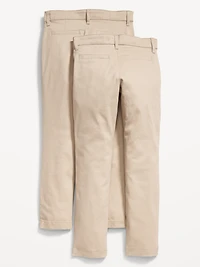 School Uniform Skinny Chino Pants 2-Pack for Girls