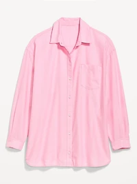 Oversized Button-Down Boyfriend Shirt