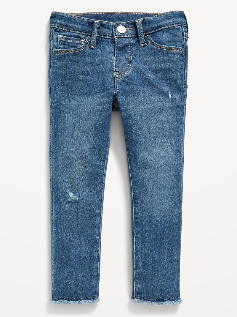 Rockstar 360° Stretch Frayed-Hem Jeggings for Toddler Girls