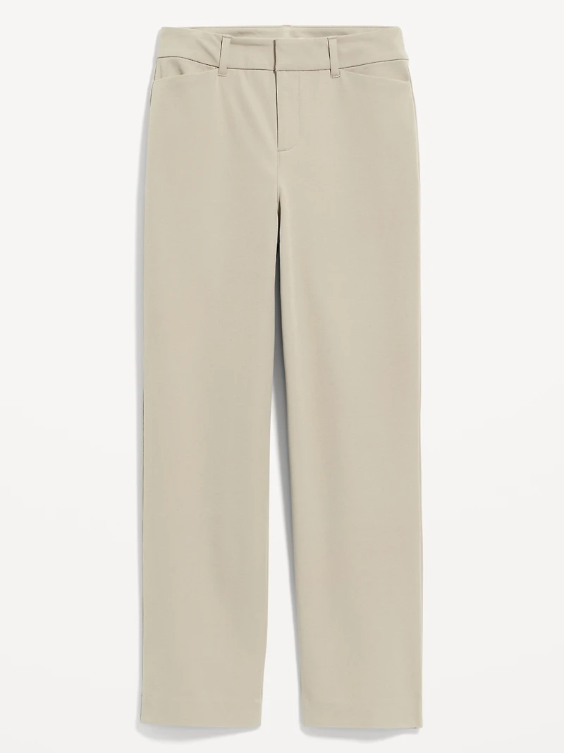 High-Waisted Pixie Straight Pants