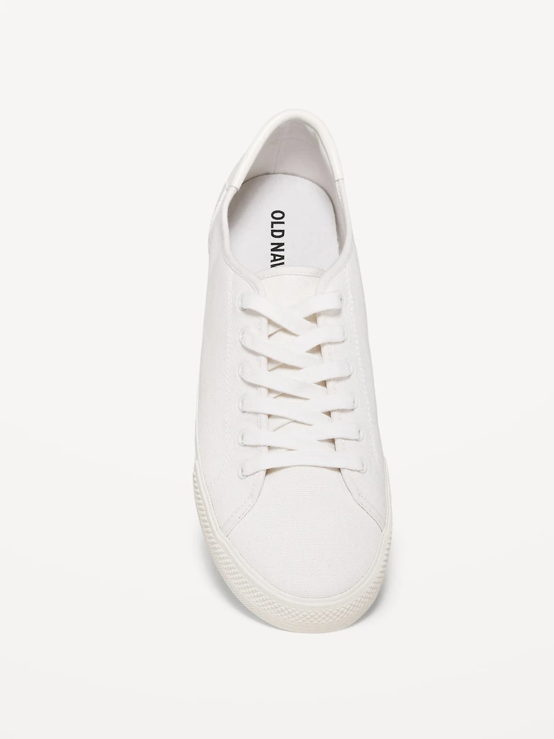 Canvas Lace-Up Sneakers