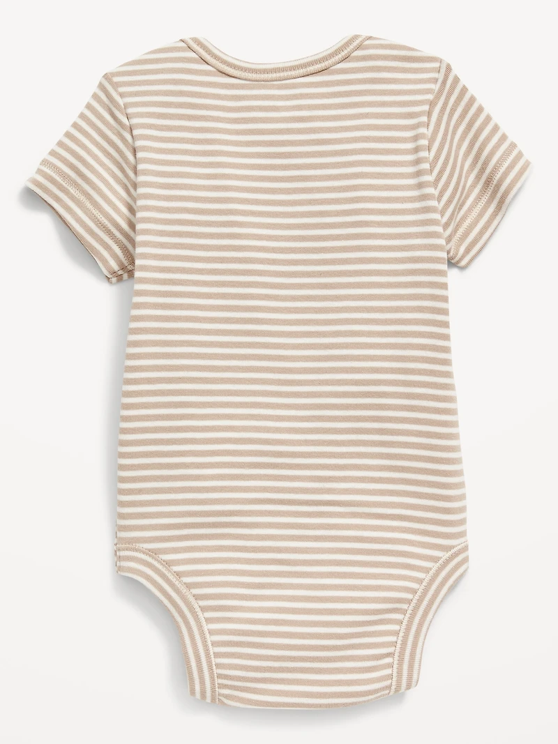 Unisex Short-Sleeve Bodysuit for Baby
