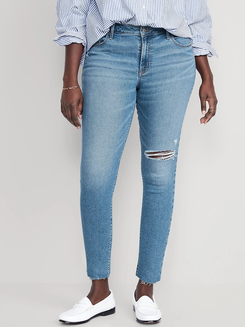 Mid-Rise Rockstar Super-Skinny Jeans