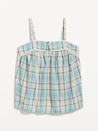 Striped Smocked Pajama Cami Swing Top
