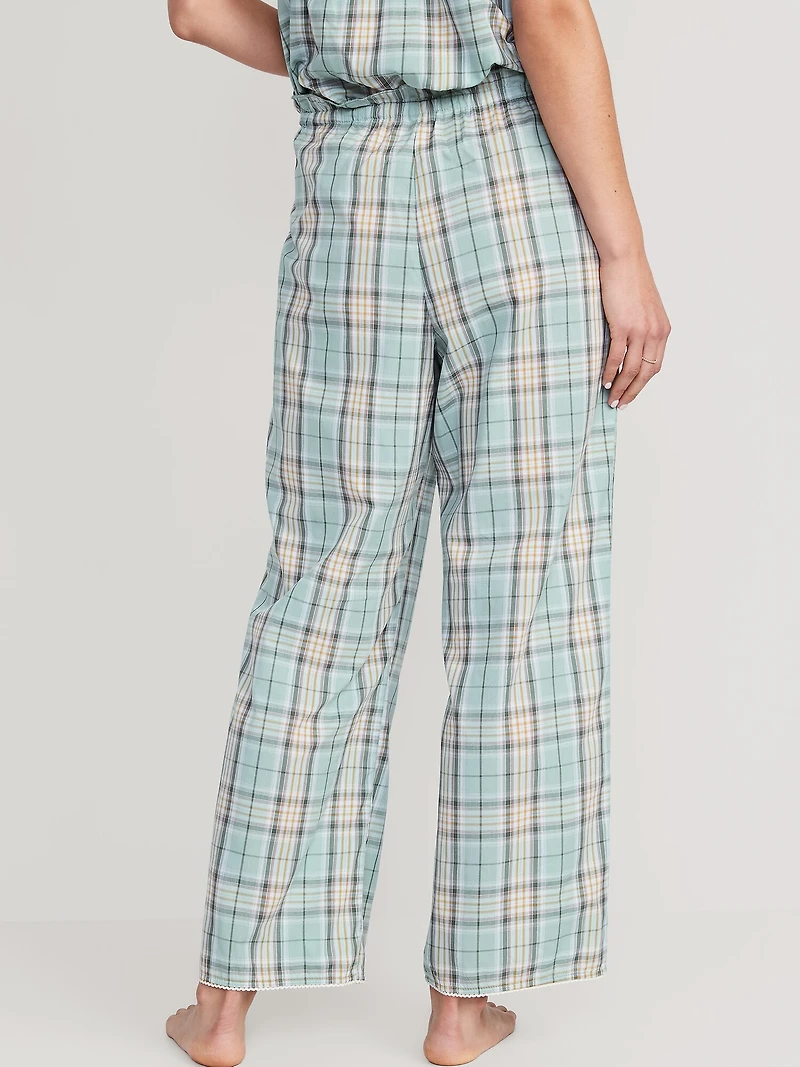Striped Smocked Pajama Cami Swing Top