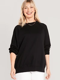 Oversized French Terry Tunic Sweatshirt