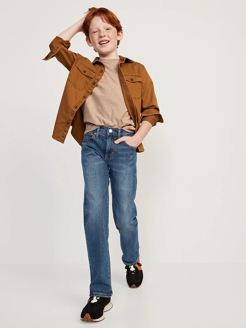 Straight-Leg Built-In Flex Jeans for Boys