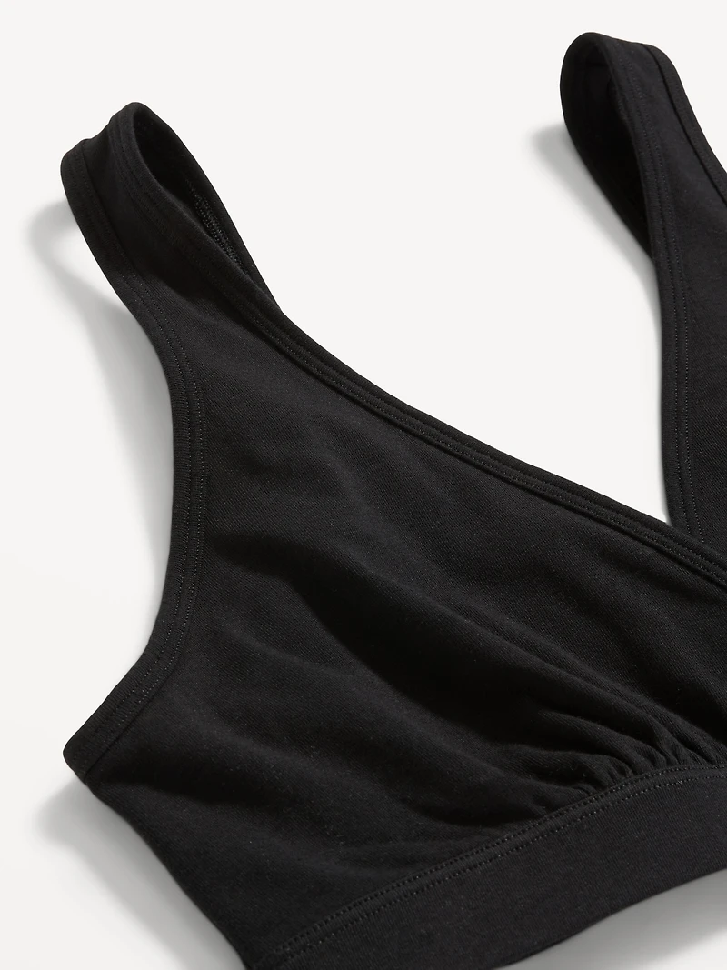 Soutien-gorge seconde peau de maternité à devant croisé pour l’allaitement